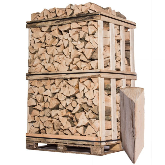 Bois de chauffage – 30 cm – mélange de bois durs – palette 2 m3 – 3 stères