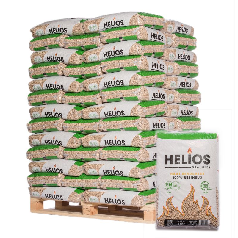 Pellet helios – palette de 65 sacs de 15 kg