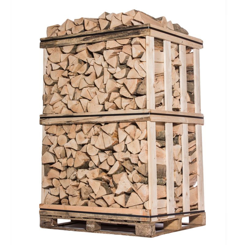 Bois de chauffage – 50 cm – mélange de bois durs – palette 2 m3 – 2.5 stères